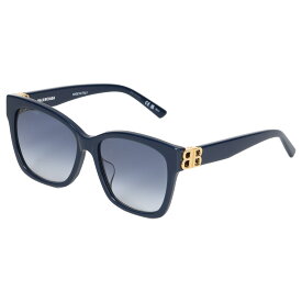 BALENCIAGA SUNGLASSES バレンシアガ サングラス メンズ レディース UVカット アジアンフィット ブルー BB0102SA-005 母の日