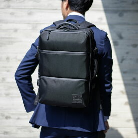 SIMCLEAR TSUNAGU BAG SQUARE EX シムクリア リュック バッグ バッグパック ビジネスバッグ ブリーフケース サコッシュ ツナグバッグ スクエア エクスパンダブル メンズ 25-30L 大容量 撥水 高機能 2way ブラック 黒 TSB13-BK