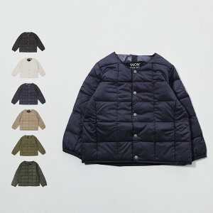 TAION BASIC CREW NECK BUTTON INNER DOWN JACKET ^CI Ci[_E WPbg x[VbN N[lbN{^ LbY ubN zCg lCr[ x[W I[u  TAION-K104