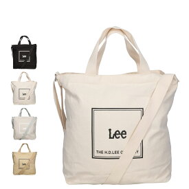 【最大1000円OFFクーポン発行中】 Lee リー バッグ ショルダーバッグ トートバッグ 手提げバッグ メンズ レディース 斜めがけ キャンバス ファスナー付き 軽量 A4 ブラック ホワイト グレー ブラウン 黒 白 320-1352