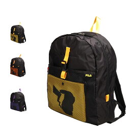 FILA フィラ リュック バッグ バッグパック ポケモンシリーズ メンズ レディース 15L 大容量 撥水 軽量 イエロー オレンジ パープル FPK002