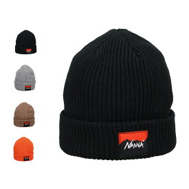 NANGA BOX LOGO BULKY BEANIE ナンガ 帽子 ニット帽 ニットキャップ ワッチキャップ ボックスロゴバルキー ビーニー メンズ レディース 防寒 保温 軽量 ブラック グレー ベージュ オレンジ 黒 N2532-3C059A