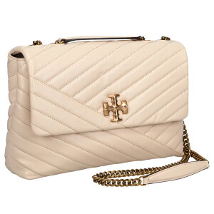 TORY BURCH KIRA LARGE SHOULDER BAG �g���[ �o�[�` �o�b�O �V�����_�[�o�b�O ���f�B�[�X �΂߂��� �y�� �{�v �傫�� �x�[�W�� 90446 ��̓�