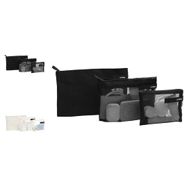 【最大1000円OFFクーポン】 Orbitkey POUCH TRIO オービットキー ポーチ 小物入れ 3点セット メンズ レディース S M L サイズ 小さめ 自立 ブラック オフ ホワイト 黒 BEP1-111