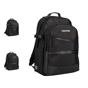 CONVERSE BACKPACK �R���o�[�X �����b�N �o�b�O �o�b�N�p�b�N �����Y ���f�B�[�X 35L ��e�� �y�� �d�؂� �ʊw ���� �u���b�N �� 20107-50 ��̓�