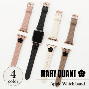 MARY QUANT SLIM QUILT LEATHER APPLE WATCH BAND �}���[�N�����g �A�b�v���E�H�b�`�o���h �x���g �ւ� �X���� �L���g���U�[ ���f�B�[�X Apple Watch Series 10 9 8 7 6 5 4 SE SE2 3 2 1 42mm 41mm 40mm 38mm �{�v