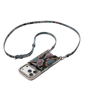 BANDOLIER DONNA CHROME LIGHT BLUE �o���h�����[ �X�}�z�V�����_�[ iPhone17 17Pro 17Pro Max �X�}�z�P�[�X �A�C�t�H�� �h�i �N���[�� �����Y ���f�B�[�X ���C�g �u���[ 12DON