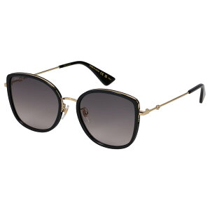 GUCCI SUNGLASSES �O�b�` �T���O���X �����Y ���f�B�[�X �A�W�A���t�B�b�g UV�J�b�g ���O���΍� �E�F�����g�� �u���b�N �� GG0606SK-001 ��̓�