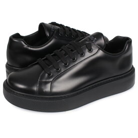 【最大1000円OFFクーポン配布中】 PRADA NEW SNEAKER FONDO CASSETTA プラダ スニーカー メンズ ブラック 黒 4E3489