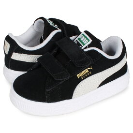 【最大1000円OFFクーポン配布中】 PUMA SUEDE CLASSIC 21 V INF プーマ スウェード クラシック スニーカー ベビー キッズ スエード ベルクロ ブラック 黒 380564-01