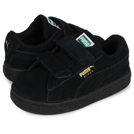 【最大1000円OFFクーポン配布中】 PUMA SUEDE CLASSIC 21 V INF プーマ スウェード クラシック スニーカー ベビー キッズ スエード ベルクロ ブラック 黒 380564-04