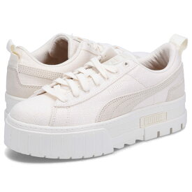 【最大1000円OFFクーポン配布中】 PUMA MAYZE BLANK CANVAS WNS プーマ スニーカー メイズ ブランク キャンバス ウィメンズ レディース 厚底 ベージュ 389859-01