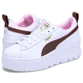 【最大1000円OFFクーポン配布中】 PUMA MAYZE WEDGE PREPPY WNS プーマ スニーカー メイズ ウェッジ プレッピー ウィメンズ レディース 厚底 ホワイト 白 389866-02