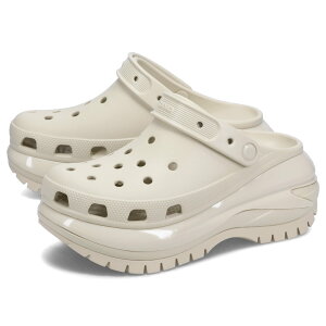 crocs CLASSIC MEGA CRUSH CLOG �N���b�N�X �T���_�� �N���V�b�N ���K �N���b�V�� �N���b�O ���f�B�[�X ���� �x�[�W�� 207988-2Y2