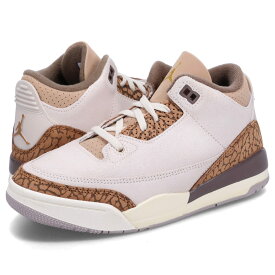 【最大1000円OFFクーポン配布中】 ナイキ NIKE エアジョーダン3 レトロ スニーカー キッズ AIR JORDAN 3 RETRO PS ブラウン DM0966-102