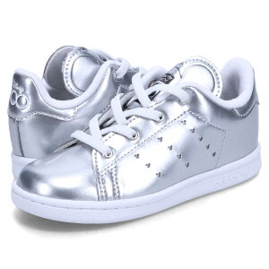 【最大1000円OFFクーポン発行中】 adidas Originals STAN SMITH EL アディダス オリジナルス スタンスミス EL スニーカー ベビー キッズ ディズニー コラボ Disney Mickey シルバー ID7186