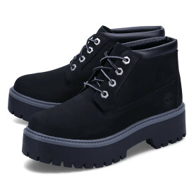 Timberland PREMIUM WP PLATFORM CHUKKA ティンバーランド ブーツ チャッカブーツ プレミアム ウォータープルーフ プラットフォーム レディース 厚底 防水 ブラック 黒 A5REN