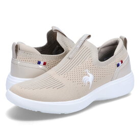 le coq sportif LA RHONE FK 2 ルコック スポルティフ スニーカー スリッポン ラ ローヌ FK 2 レディース ベージュ QL3XJC08BG