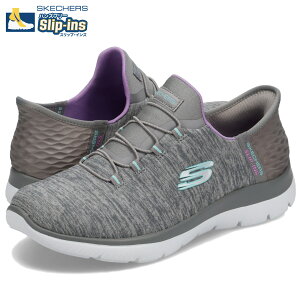 SKECHERS SLIP-INS SUMMITS DAZZLING HAZE �X�P�b�`���[�Y �X���b�v�C���Y �n���Y�t���[ �X�j�[�J�[ �X���b�|�� �T�~�b�c ���f�B�[�X �O���[ 149937W