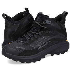 【最大1000円OFFクーポン配布中】 MERRELL MOAB SPEED 2 MID GORE-TEX メレル ハイキングシューズ ブーツ ウォーキング モアブ スピード 2 ゴアテックス メンズ ブラック 黒 J037501