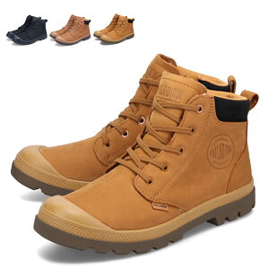 【最大1000円OFFクーポン発行中】 PALLADIUM PAMPALITE+ WP+ LTHZP パラディウム スニーカー パンパライト プラス ウォータープルーフ プラス メンズ 防水 サイドジップ ブラック ブラウン ライトブラ