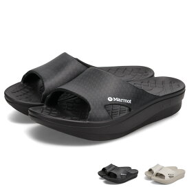 【最大1000円OFFクーポン配布中】 Marmot rig FOOTWEAR slide 2.0 マーモット サンダル スライドサンダル リカバリー リグフットウェア スライド2.0 メンズ レディース 厚底 コラボ 限定 ブラック グレー 黒 TSSUM402