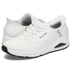 【最大1000円OFFクーポン発行中】 SKECHERS SLIP-INS UNO-EASY AIR スケッチャーズ スリップインズ ウノ イージー エア ハンズフリー スニーカー メンズ ホワイト 白 183005