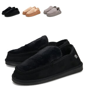 MEI FUR MOCASHOES ���C ���[�g���V���[�Y �t�F�C�N�t�@�[ ���[���V���[�Y �����Y �u���b�N �x�[�W�� �� MEI-SHM-243013