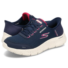 【最大1000円OFFクーポン発行中】 SKECHERS SLIP-INS GO WALK FLEX CLEAR CREEK スケッチャーズ スリップインズ ゴーウォーク フレックス クリア クリーク ハンズフリー スニーカー レディース 軽量 ネイビー 124846W