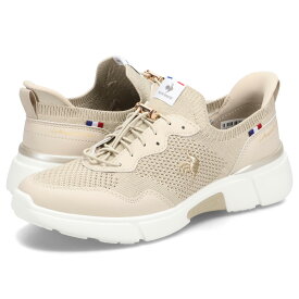 le coq sportif LCS LOIRE ルコック スポルティフ スニーカー LCS ロワール レディース 3Eワイズ 撥水 軽量 ベージュ LU5SSN06LZ