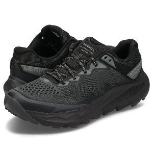 【最大1000円OFFクーポン発行中】 MERRELL NOVA 4 WATERPROOF メレル トレイルランニング シューズ スニーカー ノバ 4 ウォータープルーフ メンズ 厚底 ブラック 黒 M068395