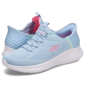 【最大1000円OFFクーポン発行中】 SKECHERS SLIP-INS SKECH LITE PRO TRUE STORY スケッチャーズ スリップインズ スケッチライト プロ トゥルー ストーリー スニーカー レディース 軽量 ライト ブルー 150017