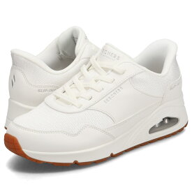 【最大1000円OFFクーポン発行中】 SKECHERS SLIP-INS UNO-BANKSIA スケッチャーズ スリップインズ ウノ バンクシア スニーカー レディース ホワイト 白 177117W