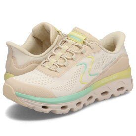 【最大1000円OFFクーポン発行中】 SKECHERS SLIP-INS GLIDE-STEP SOLE スケッチャーズ スリップインズ グライドステップ ソール スニーカー レディース ベージュ 180272