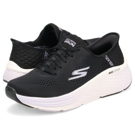 【最大1000円OFFクーポン発行中】 SKECHERS SLIP-INS MAX CUSHIONING ELITE 2.0 スケッチャーズ スリップインズ マックスクッショニング エリート 2.0 スニーカー レディース ブラック 黒 129626