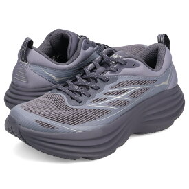 HOKA ONE ONE BONDI 8 TS CAGED ホカオネオネ スニーカー ボンダイ 8 TS ケイジド メンズ グレー 1155391-CYG