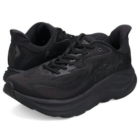 HOKA ONE ONE CLIFTON 10 WIDE ホカオネオネ スニーカー クリフトン 10 ワイド メンズ ブラック 黒 1162032-BBLC