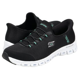 【最大1000円OFFクーポン発行中】 SKECHERS SLIP-INS GLIDE-STEP スケッチャーズ スリップインズ グライドステップ パースート スニーカー スリッポン レディース ブラック 黒 104547
