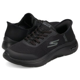 【最大1000円OFFクーポン発行中】 SKECHERS SLIP-INS GO WALK ARCH FIT 2.0 スケッチャーズ スリップインズ ゴーウォーク アーチフィット 2.0 スニーカー レディース ブラック 黒 125319