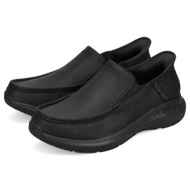 【最大1000円OFFクーポン発行中】 SKECHERS SLIP-INS PARSON OSWIN スケッチャーズ スリップインズ エクストラワイドフィット パーソン スリッポン ビジネススリッポン メンズ 6E ブラック 黒 204866WW