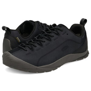【最大1000円OFFクーポン発行中】 KEEN JASPER NYLON WP キーン スニーカー ジャスパー ナイロン ウォータープルーフ メンズ 防水 ブラック 黒 1031314