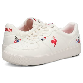 le coq sportif スニーカー LCS NIMES MM ルコック スポルティフ スニーカー LCS ニーム MM レディース 軽量 ムーミン コラボ ホワイト レッド 白 LU6SSN16LZ