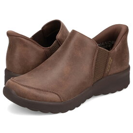 【最大1000円OFFクーポン発行中】 SKECHERS SLIP-INS LOVELY VIBE スケッチャーズ スリップインズ ラブリー バイブ オータム リーブズ スリッポン レディース チェルシー ブラウン 158958