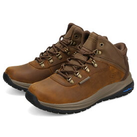 【最大1000円OFFクーポン発行中】 SKECHERS SLIP-INS MEROE スケッチャーズ スリップインズ リラックスドフィット メロエ パイクマン ブーツ ハイキングブーツ メンズ 幅広 防水 防滑 ブラウン 205285WW