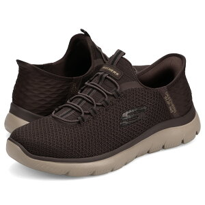 SKECHERS SLIP-INS SUMMITS HIGH RANGE �X�P�b�`���[�Y �X���b�v�C���Y �T�~�b�c �n�C �����W �X�j�[�J�[ �����Y �y�� �u���E�� 232457