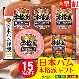 お歳暮 御歳暮 早割 冬ギフト 帰歳暮 ギフト プレゼント 送料無料 ギフト 2025 日本ハム 本格派ギフト 「NH-327」 肉 肉加工品 ハム 日本ハム ブランドハム ステーキ ボロニア ウインナー ロース生ハム のし 名入れ可