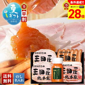 【スーパーセール最大28倍】 お中元 早割 御中元 夏ギフト ギフト プレゼント 暑中見舞い 2026 送料無料 「三田屋総本家」 ハムギフト 「KS-35」 のし 名入れ 肉 肉加工品 ハム 三田屋総本家 ハム ロースハム ベーコン ウインナー
