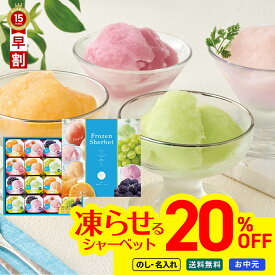20％OFF お中元 早割 御中元 夏ギフト ギフト プレゼント 暑中見舞い 2026 送料無料 堂島ジョワイユ　凍らせて食べるシャーベット16個入（国産果汁使用） 「SHA-30」 のし 名入れ スイーツ アイス 凍らせる シャーベット 国産