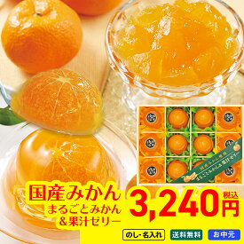 お中元 中元 夏ギフト 2026 送料無料 国産みかん使用 まるごとみかん＆果汁ゼリー 「MM-30V」 115g×12個 詰め合わせ スイーツ 洋菓子 お菓子 ゼリー 常温 のし 名入れ可 暑中見舞い 贈答 ギフト プレゼント