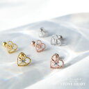 ピアス 金属アレルギー ハート オープンハート つけっぱなし 18k シンプル 金属アレルギー対応 仕事 人気 上品 両耳用 パーティー レディース アクセサリー 女性 大人 彼女 誕生日 プレゼント シルバー ピンクゴールド